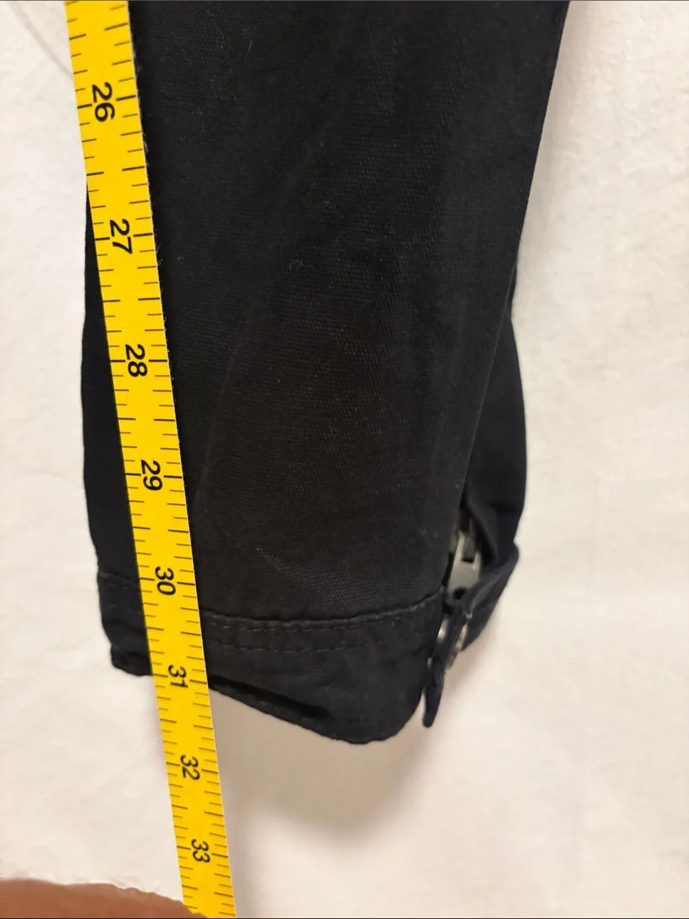 NWT - MNML Black Snap-Detail western Pants size 31 waist